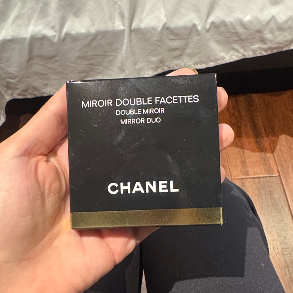 CHANEL Double Mirror in Black and Gold